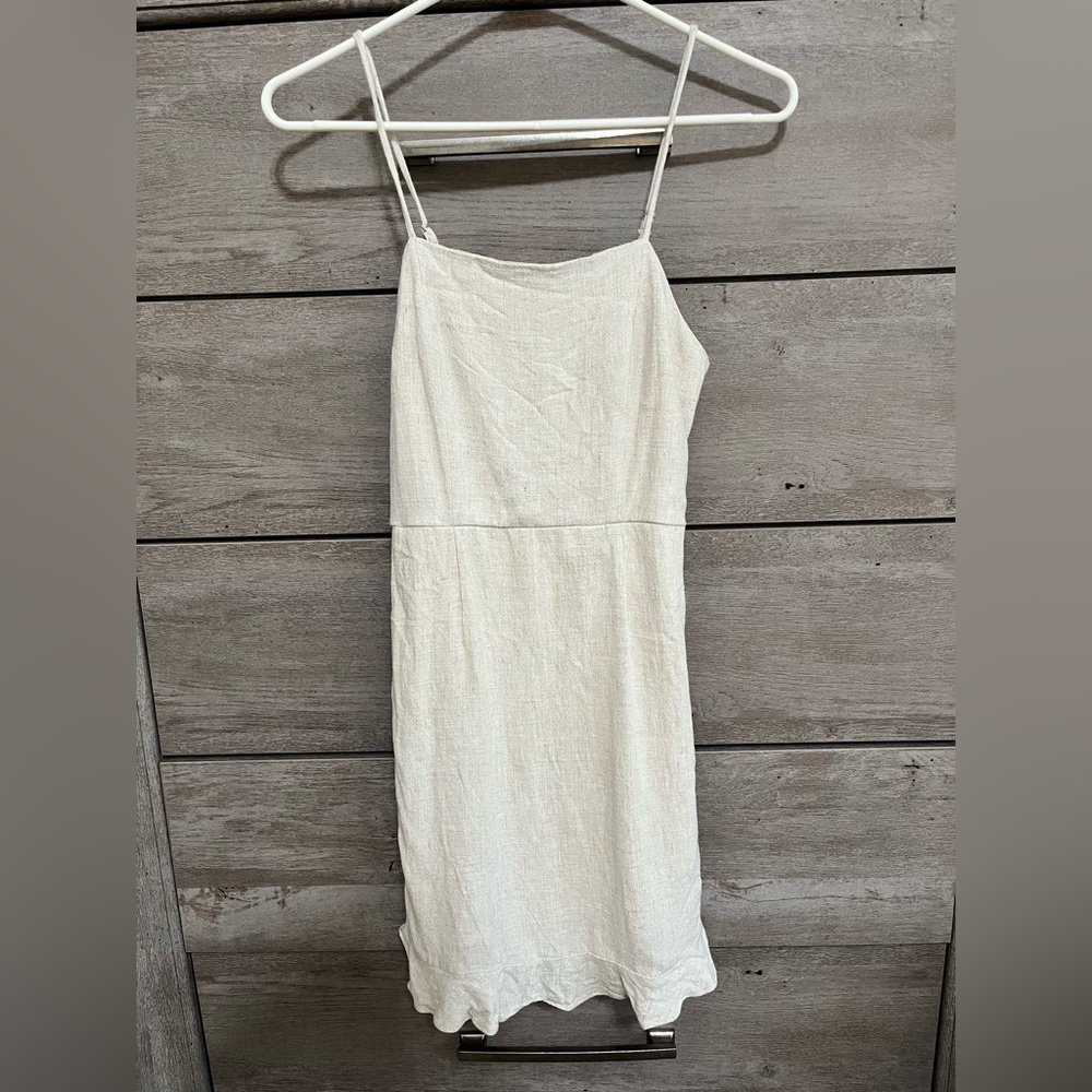 One Clothing Los Angeles cream mini dress